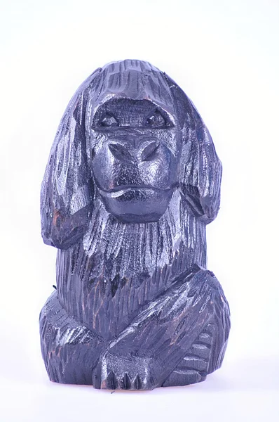 猿の木像 — ストック写真