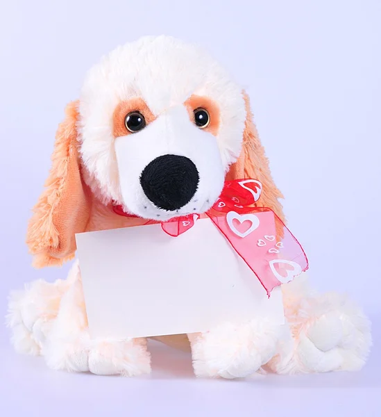 Pluszowa zabawka pies — Zdjęcie stockowe