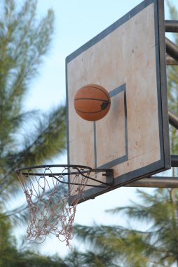 Basketbol potası ve top