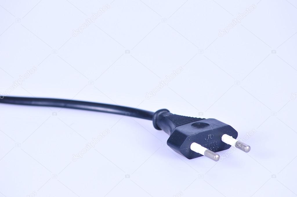 Black electric plug