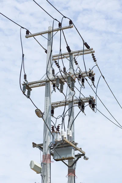 Electricity post — Stock Photo, Image