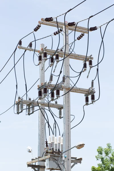 Electricity post — Stock Photo, Image