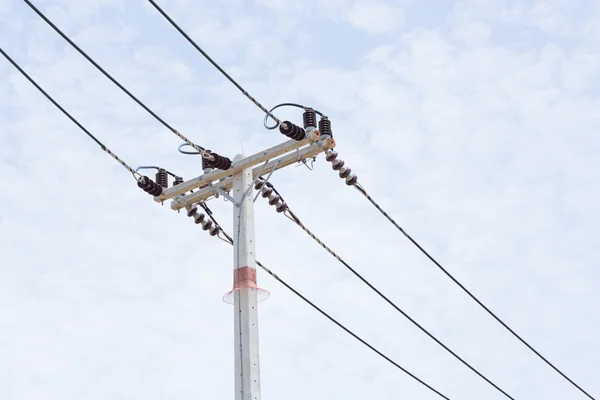 Electricity post — Stock Photo, Image