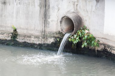 atık boru veya drenaj kirletmeden çevre, beton boru.