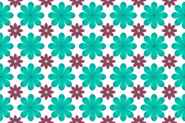 Mavi çiçek desen arka plan