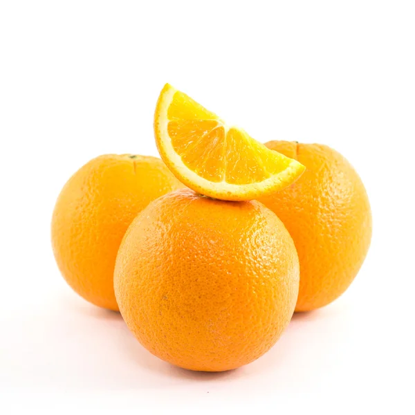 Orange slice isolated on white — Stock Photo, Image
