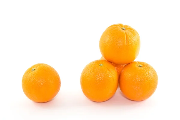 Mandarin Orange isolated on white background — Stock Photo, Image