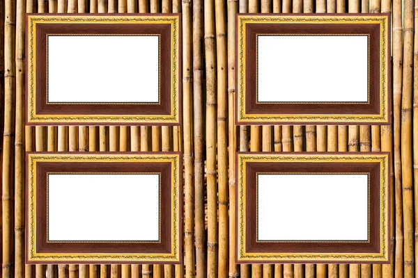 Bambu çit desen arka plan — Stok fotoğraf