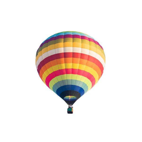 Hot air balloon isolated on whtie background — Stock Photo, Image