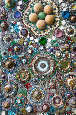 renkli kristal duvar arka plan