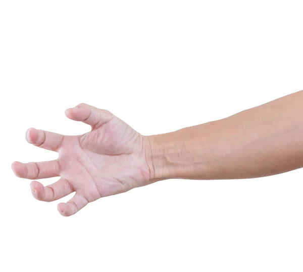 Hand bent isolated on white background Stock Image