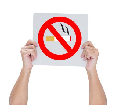 adam beyaz zemin üzerine izole boş kağıt tutan eller klip