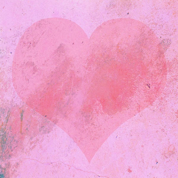Srdce Valentýna grunge pozadí — Stock fotografie