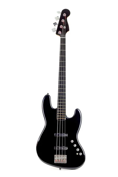 Beyaz arka plan üzerinde izole elektrik bas gitar