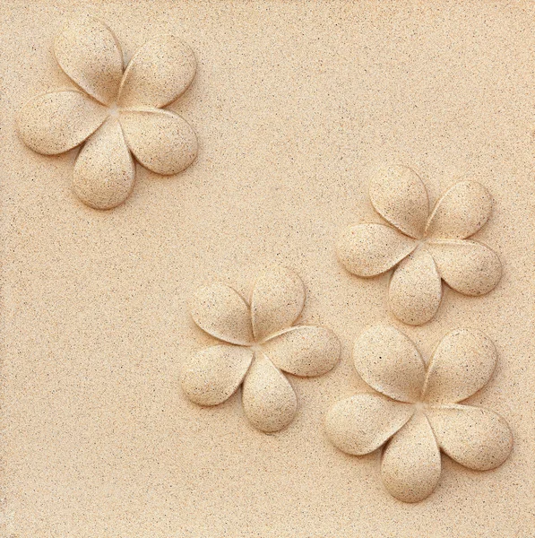 Plumeria carved stone — Stock Photo, Image