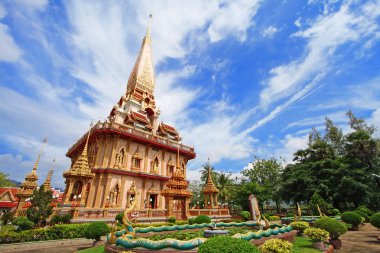 WAT chaitharam ya da wat chalong Tapınağı phuket Tayland