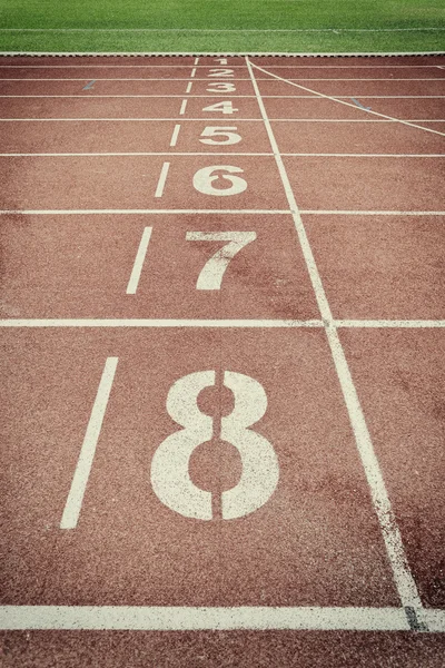 Circuit in sport stadion vintage stijl uitgevoerd — Stockfoto