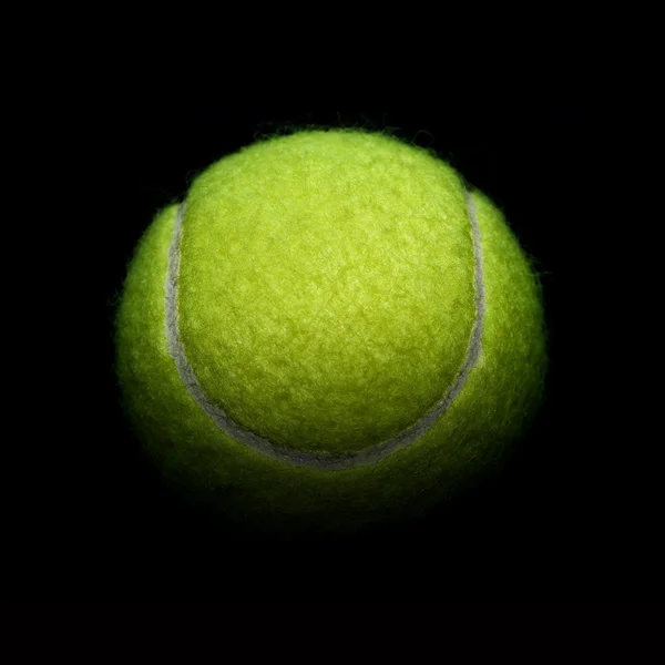 Tennis auf schwarzem Hintergrund — Stockfoto