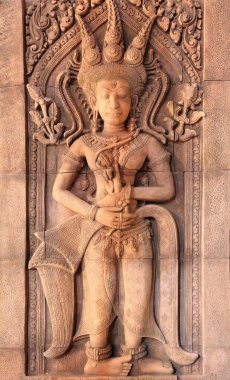 angkor wat, Kamboçya duvarda apsara oymalar