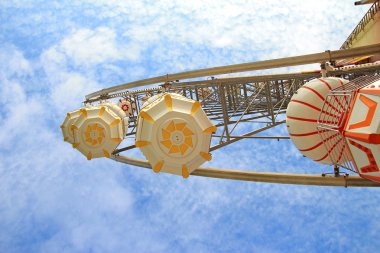 dönme dolap mavi gökyüzü altında