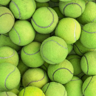 Tennis balls background texture