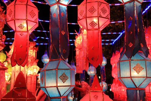 랜턴 축제나 이 펭 축제 혹은 중국의 새해 축제 — 스톡 사진