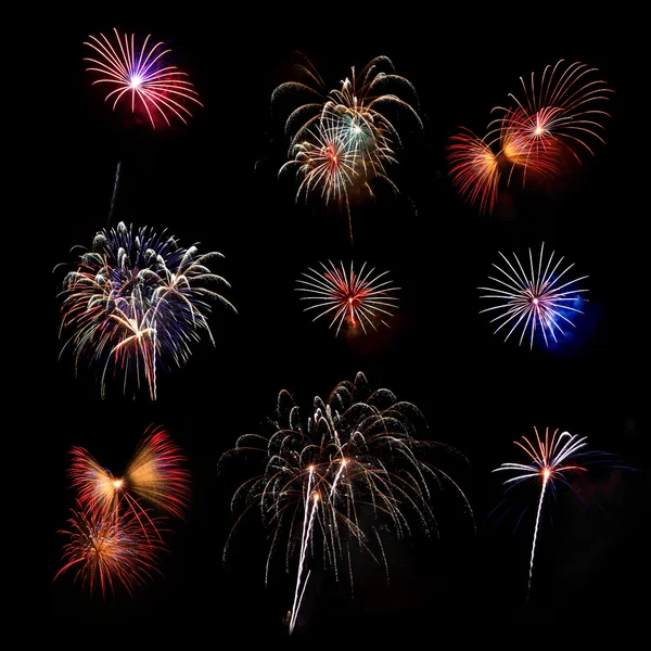 Mix Fireworks — Stock Photo, Image