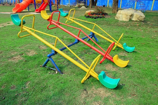 Play equipment in the park — Stock Photo, Image