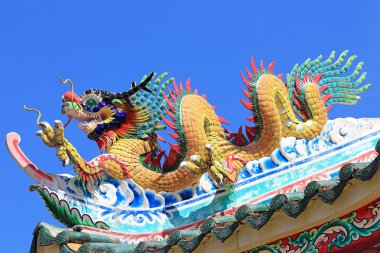 Çin tarzı ejderha heykeli