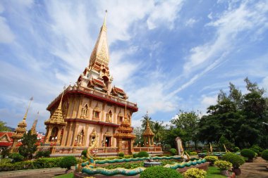 WAT chaitharam ya da wat chalong Tapınağı phuket Tayland