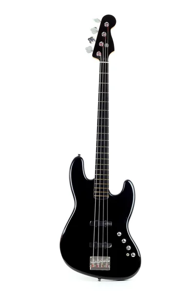 Electric Bass Guitar isolated on white background — Stock Photo, Image
