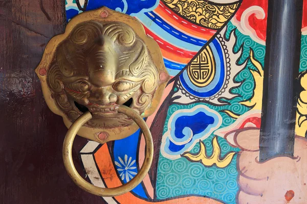 Antique poignée knocker style chinois — Photo