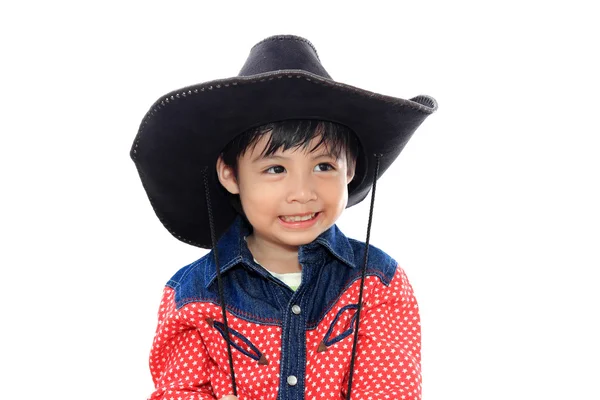 Asian little cowboy — Stock Photo, Image