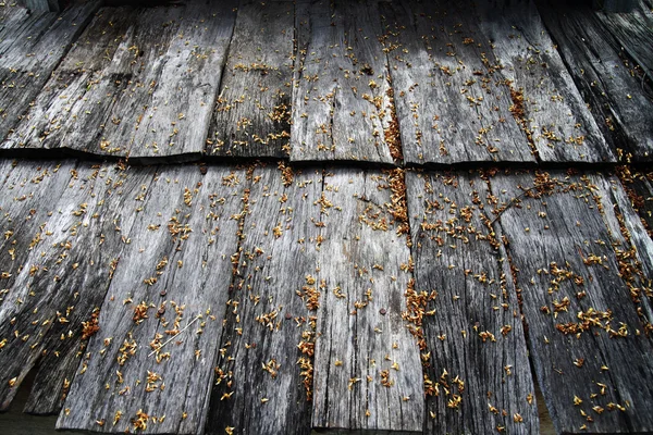 Stará střecha dřevo textury — Stock fotografie