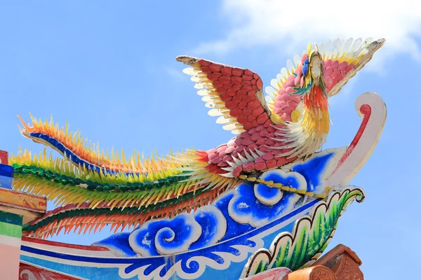 Phoenix standbeeld chinese stijl — Stockfoto