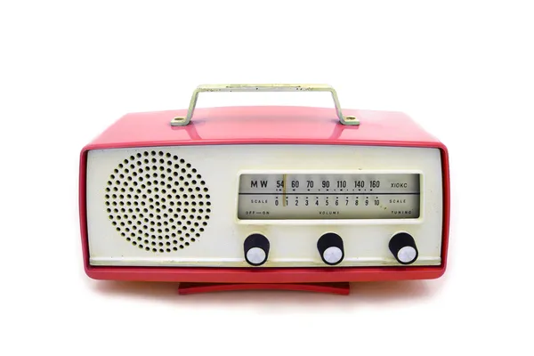 Грязное ретро радио — стоковое фото