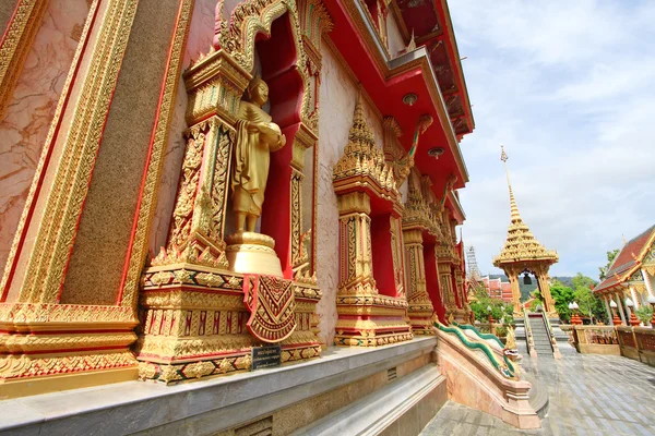 WAT CHAITHARAM or Wat Chalong TEMPLE in Phuket — Stock Photo, Image