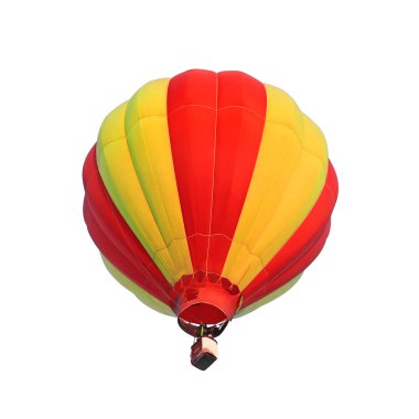 Sıcak hava balonu izole edilmiş beyaz arkaplan