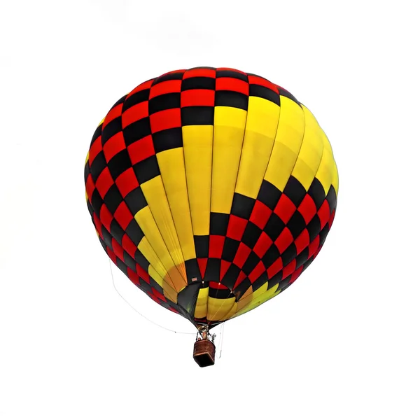 Hot air balloon isolated white background — Stock Photo, Image