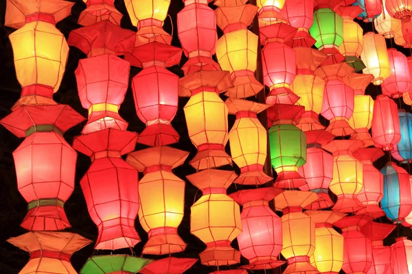 Lanterna Festival ou Yee Peng Festival em Chiangmai Tailândia . — Fotografia de Stock