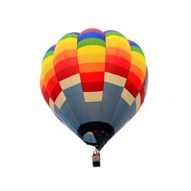 Sıcak hava balonu izole edilmiş beyaz arkaplan