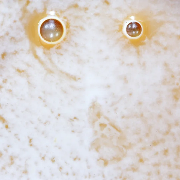 Close up of coffee bubble — Stock Photo, Image