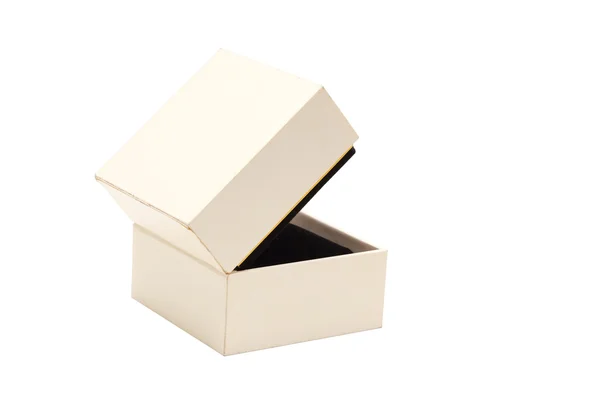 Opened empty gift box on white background — Stock Photo, Image