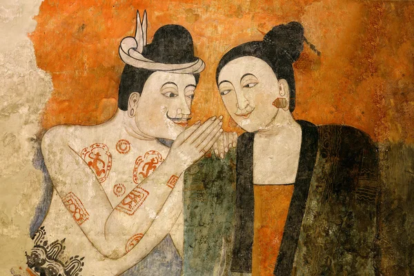 geleneksel Tay tarzı resim sanat şaheseri