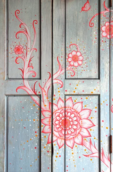 Vieille porte en bois vintage — Photo