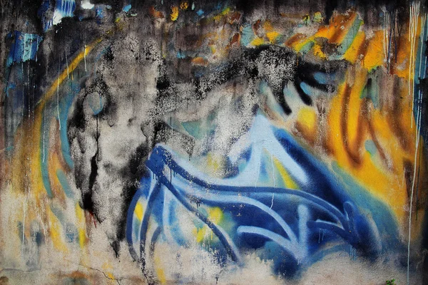 Graffiti-Grunge-Wand — Stockfoto