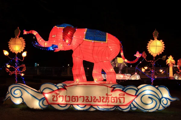 Lantern Elephant — Stock Photo, Image