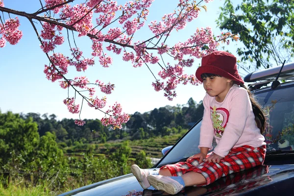 Asian young girl sad — Stock Photo, Image