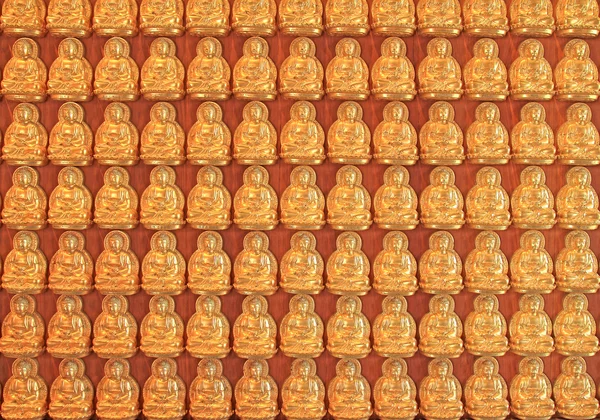 Golden Chinese God in Thailand — Stock Photo, Image