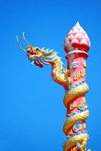 Chinese style dragon pillar Stock Picture